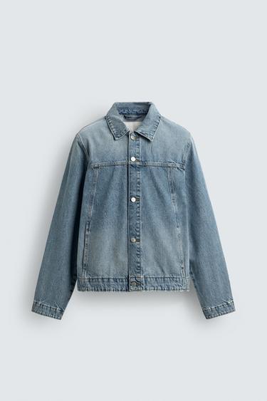 BASIC DENIM JACKET - Mid-blue by Zara