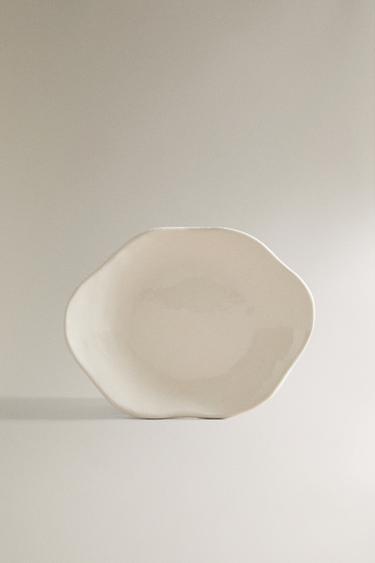 MATTE CERAMIC BATHROOM SOAP DISH - Oyster-white by Zara