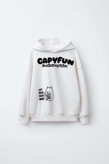 CAPYBARA CAPYFUN HOODIE © - Ecru by Zara