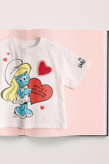 THE SMURFS ™ PRINT T-SHIRT - White by Zara