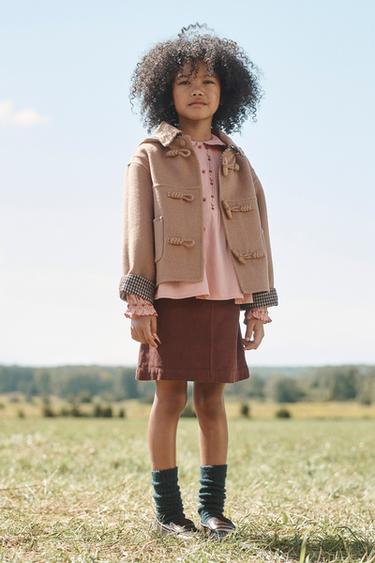 LIMITED EDITION SHORT WOOL DUFFLE COAT - Light camel by Zara