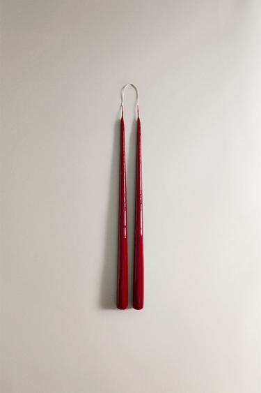 PACK OF CHRISTMAS CANDLES (PACK OF 2) - Red by Zara