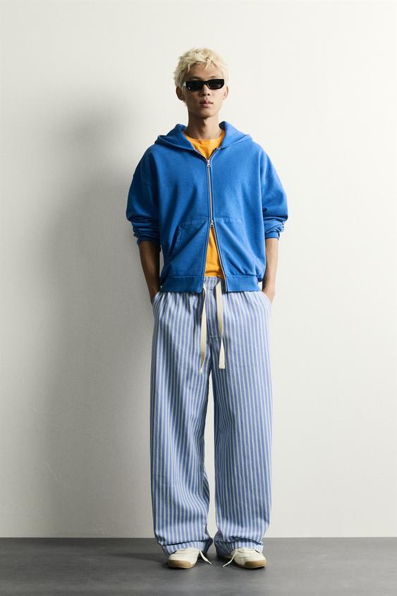 STRIPED BAGGY FIT TROUSERS - Stripes by Zara - Image 0