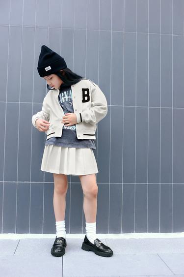 PLEATED SKIRT - Oyster-white by Zara