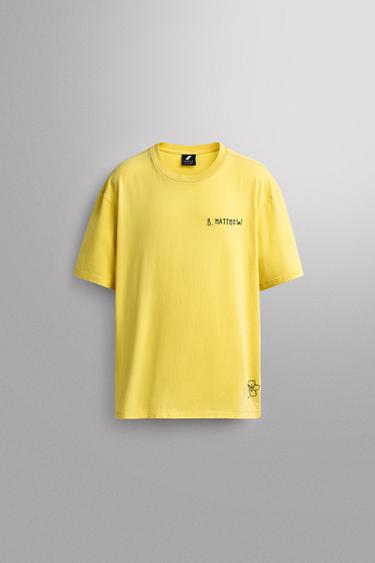 RELAXED FIT PRINTED T-SHIRT - Yellow by Zara