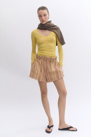 SUPIMA® LONG SLEEVE T-SHIRT - Yellow by Zara - Image 0