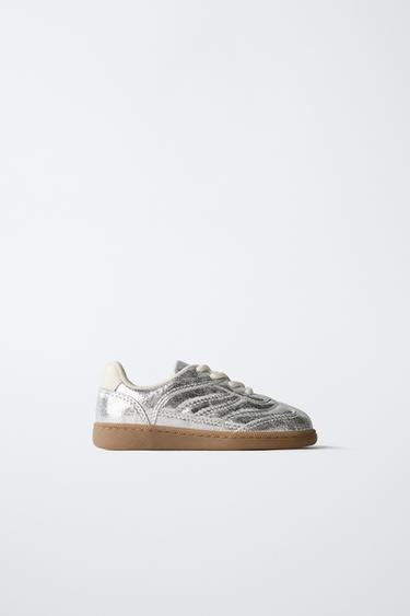 METALLIC SNEAKERS - Silver by Zara - Image 0