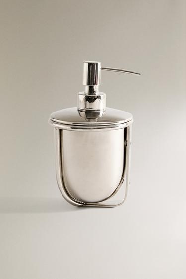 SHINY METAL SOAP DISPENSER - Silver by Zara