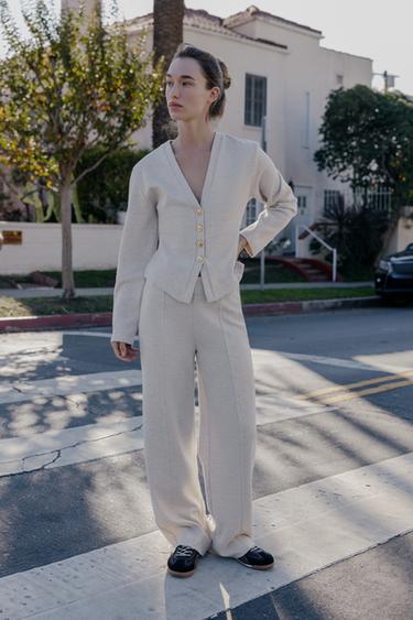 SOFT BUTTON CARDIGAN - Beige marl by Zara