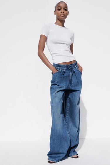 SHORT SLEEVE VISCOSE T-SHIRT - White by Zara - Image 0