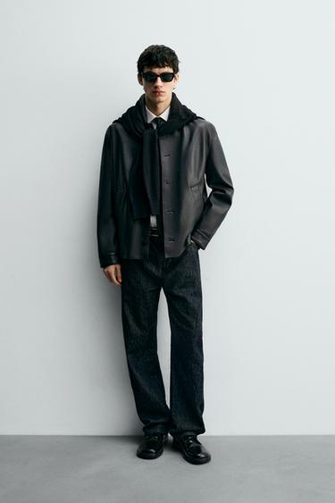 LEATHER JACKET - Black by Zara