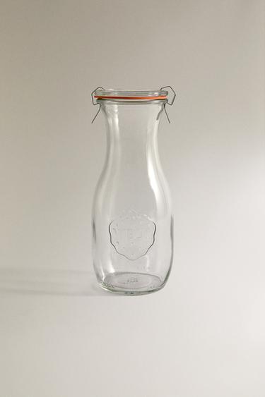 WECK BOTTLE WITH AIRTIGHT LID - Transparent by Zara