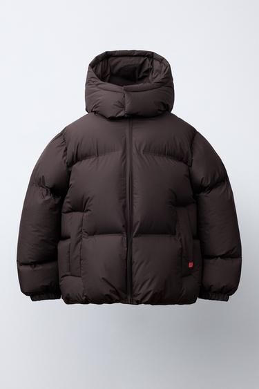 WATERPROOF QUILTED COAT - Light burgundy by Zara