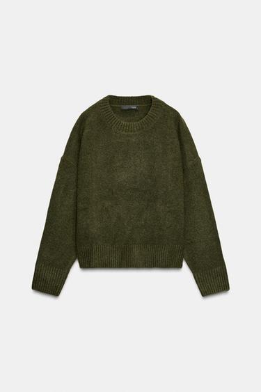 SOFT KNIT JUMPER - Green by Zara