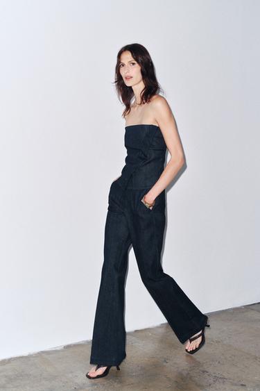 ZW COLLECTION FLARE MID-WAIST JEANS - Blue by Zara - Image 0