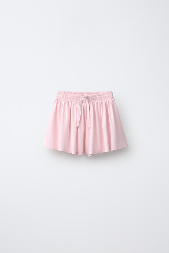 SPORTY FLOWING MODAL BLEND BERMUDA SHORTS - Pink by Zara - Image 0