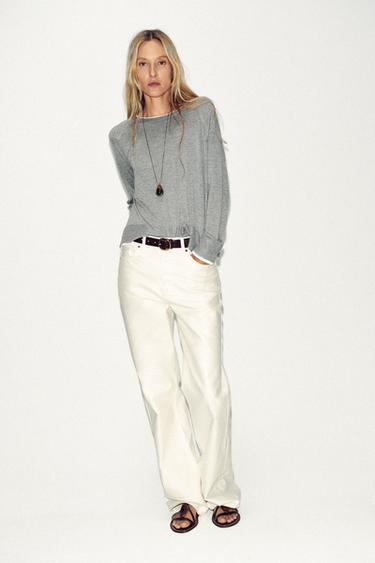 DOUBLE KNIT SWEATER - Grey marl by Zara