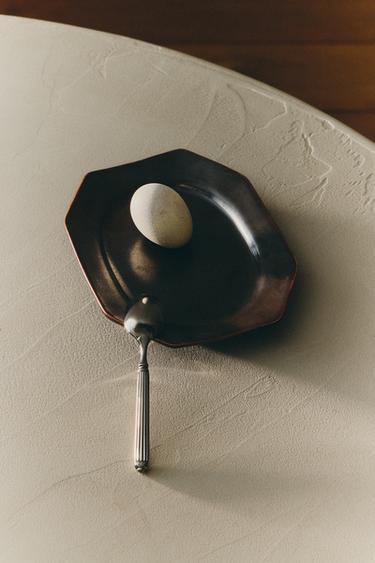 STONEWARE TRAY - Brown by Zara