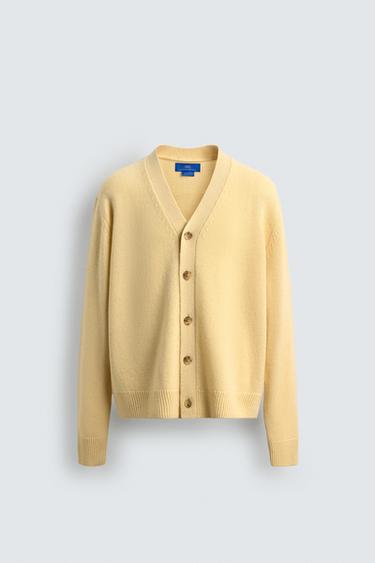 100% CASHMERE CARDIGAN AARON LEVINE X ZARA - Butter by Zara