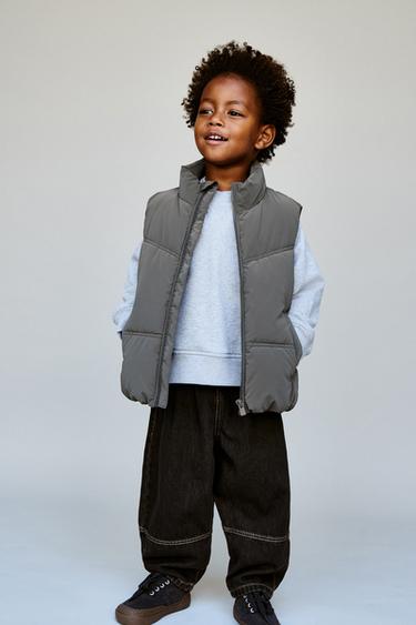 RUBBERISED GILET - Anthracite grey by Zara