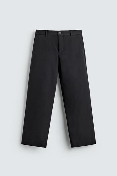 WOOL BLEND SUIT TROUSERS - Blue by Zara