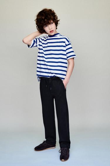 COMFORT TROUSERS WITH DRAWSTRINGS - Navy blue by Zara