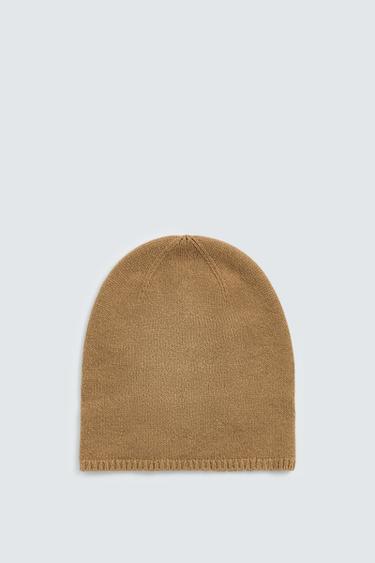 WOOL BLEND BEANIE - Beige by Zara