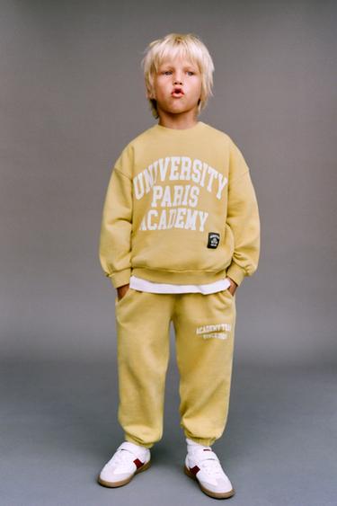 VARSITY SWEATSHIRT AND JOGGERS TOTAL LOOK -  by Zara