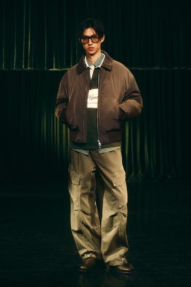 RELAXED FIT CARGO TROUSERS - Khaki by Zara