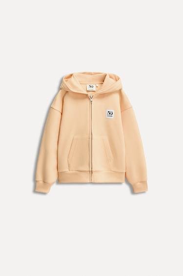 1/2-6 YEARS/ 50TH ANNIVERSARY LABEL ZIP-UP SWEATSHIRT - Tangerine by Zara