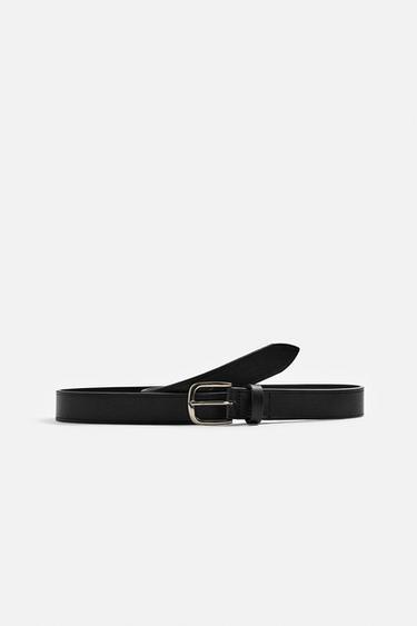 LEATHER BELT - Black by Zara