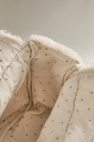 FAUX SHEARLING MATERNITY PUSHCHAIR BAG - Ecru by Zara