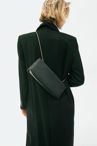EMBOSSED LONG CLUTCH BAG - Black by Zara