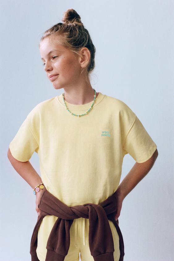 INTERLOCK T-SHIRT AND BERMUDA SHORTS SET - Yellow by Zara - Image 0