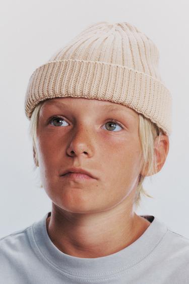 CHUNKY KNIT BEANIE - Sand by Zara