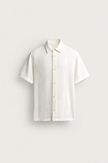 COMFORT TEXTURED SHIRT - Ecru by Zara