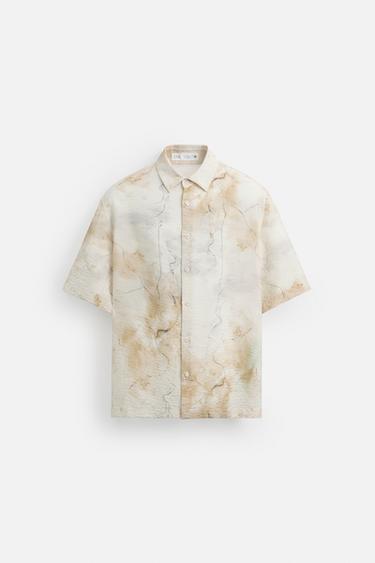 ABSTRACT PRINT SHIRT - Beige by Zara