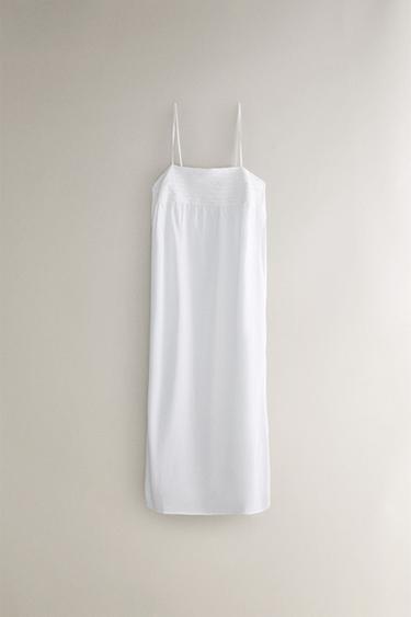 LACE COTTON NIGHTDRESS - White by Zara