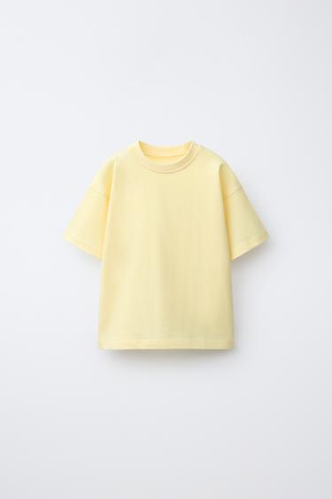 PLAIN T-SHIRT - Yellow by Zara