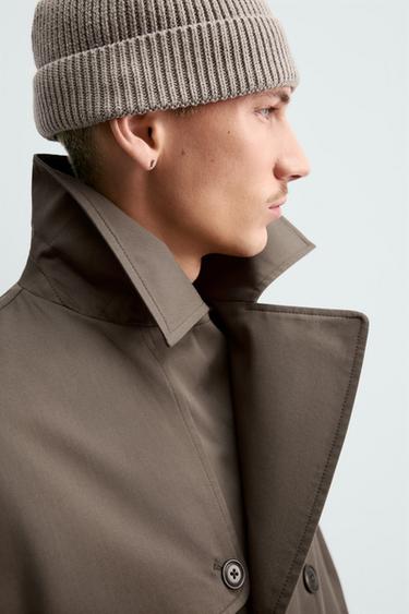 WATER-REPELLENT TRENCH COAT MANTECO® ORIGINS - Brown / Taupe by Zara