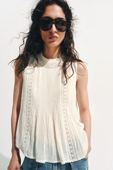 ZW COLLECTION ROMANTIC SHIRT - White by Zara