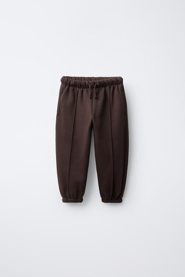 BALLOON TROUSERS WITH FLEECE LINING - Chocolate by Zara