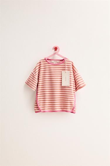 ZARA TIMELESS - STRIPED TOWELLING T-SHIRT - Caramel by Zara - Image 0