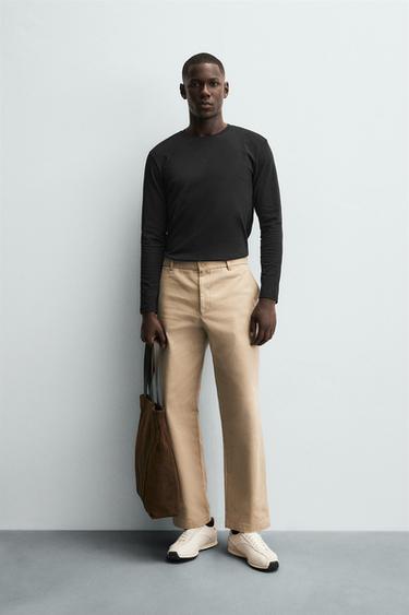BASIC SLIM FIT T-SHIRT - Black by Zara