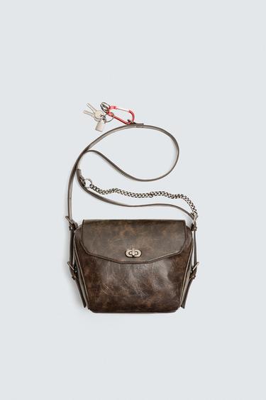 CHAIN CROSSBODY BAG - Brown by Zara