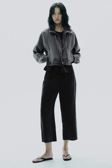 SWEATSHIRT JACKET - Blue marl by Zara