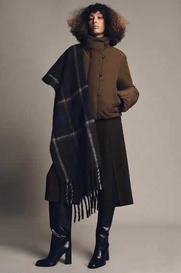ZW QUILTED JACKET - Chocolate by Zara