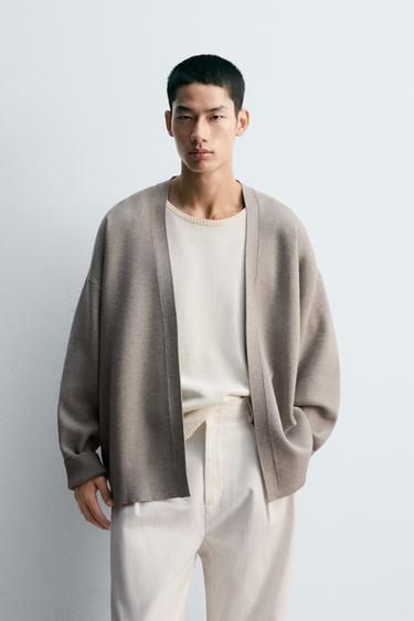 OPEN CARDIGAN - Grey marl by Zara