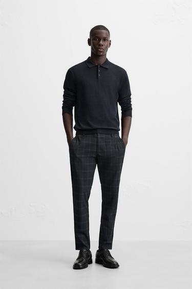 SLIM FIT COMFORT TROUSERS - Blue by Zara - Image 0