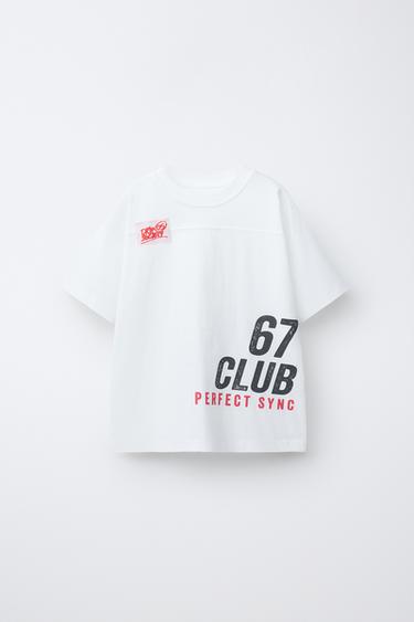 SLOGAN PRINT T-SHIRT - White by Zara